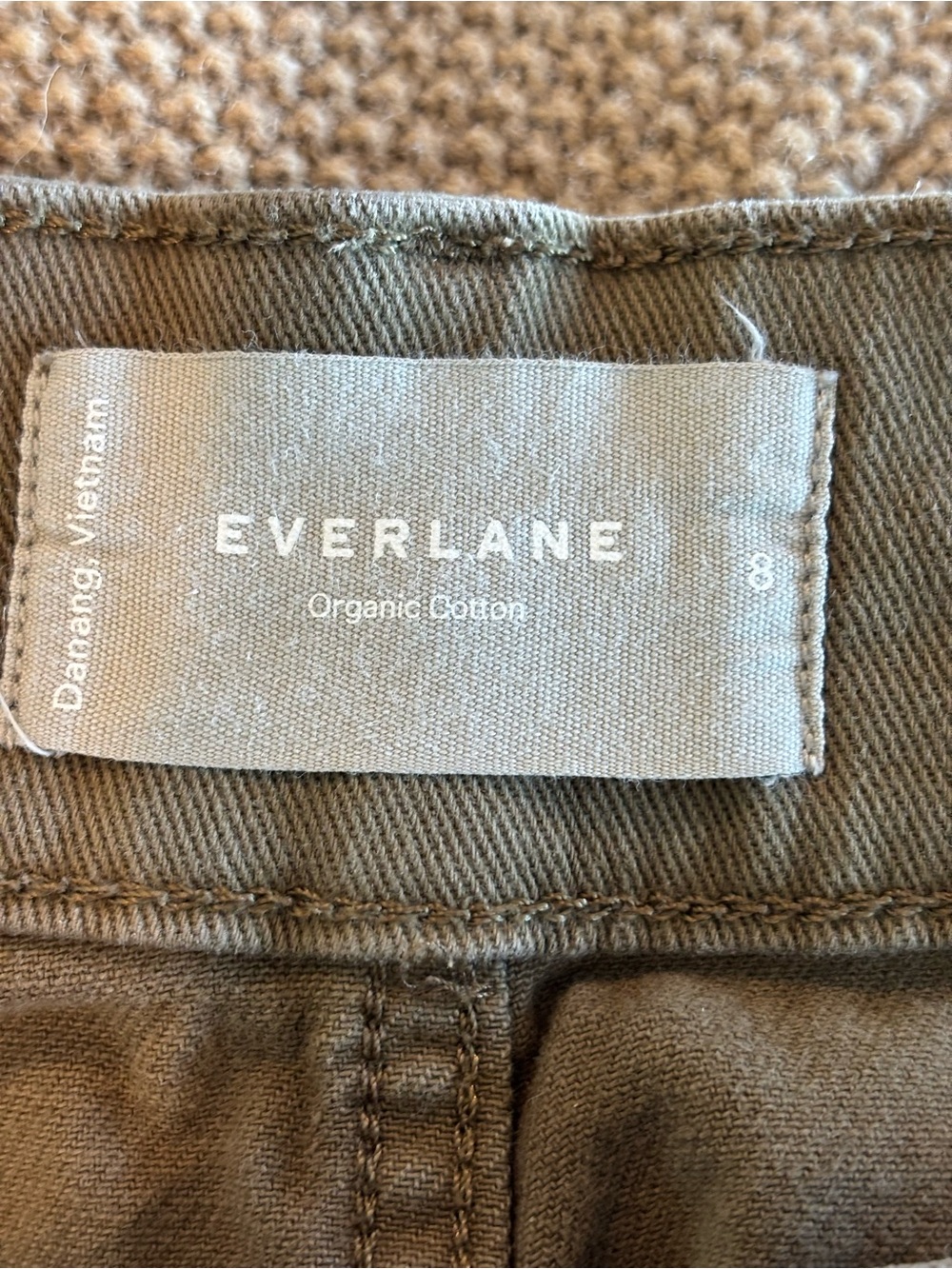 Everlane Olive-Tan High-Rise Straight Chinos - Picture 3 of 5